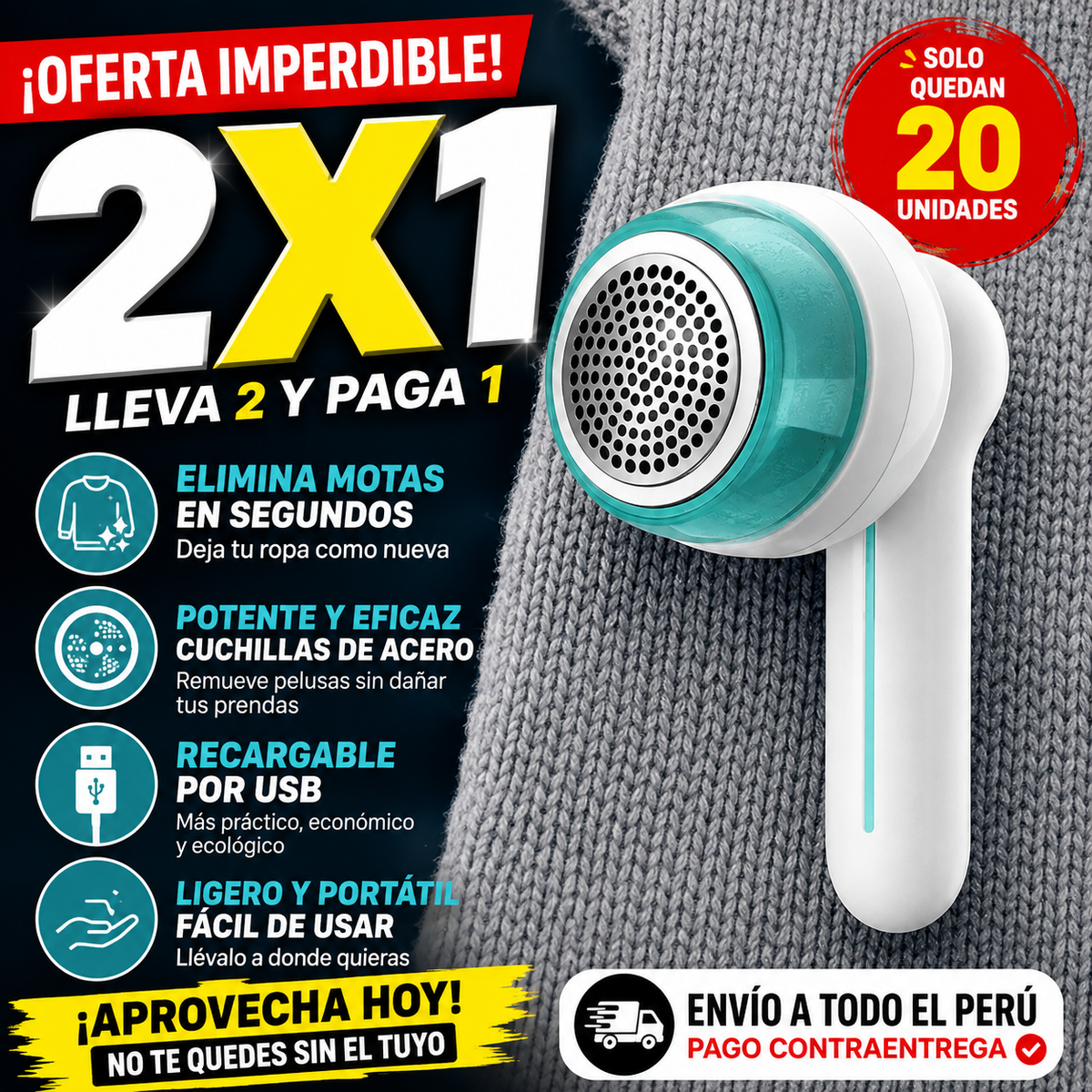 🔥 ¡ELIMINA LAS PELUSAS Y DEJA TU ROPA COMO NUEVA!