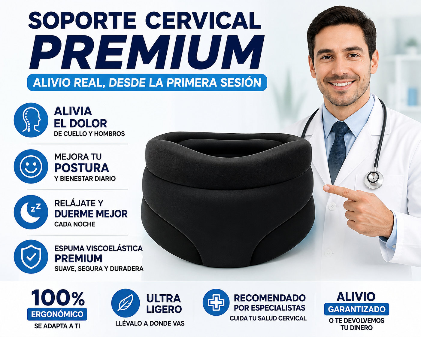 Soporte Cervical Ergonómico Premium