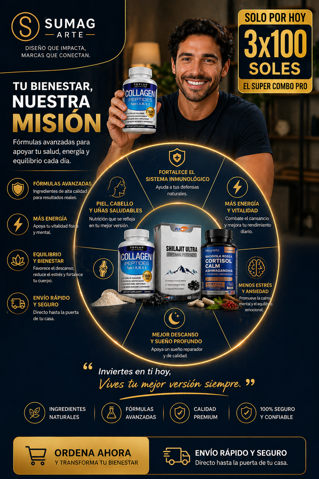 🚨 TU CUERPO ESTÁ COLAPSANDO Y NO TE DAS CUENTA - 💥 PROMO ESPECIAL 💥 Llévate el combo por solo S/100 🔥  🚨