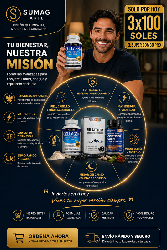 🚨 TU CUERPO ESTÁ COLAPSANDO Y NO TE DAS CUENTA - 💥 PROMO ESPECIAL 💥 Llévate el combo por solo S/100 🔥  🚨