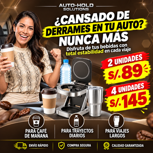 Soporte plegable para vasos de coche