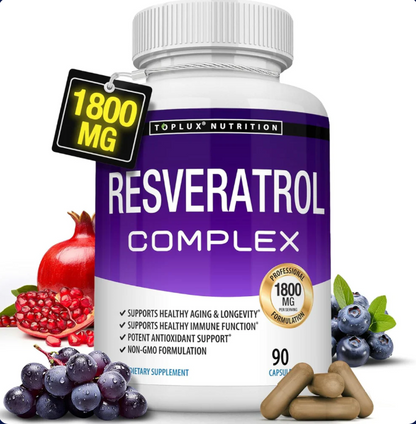 RESVERATROL COMPLEX 🔥 ✨ ¡Energía, juventud y bienestar en una sola cápsula llevate 2 y el siguiente te lo regalamos! ✨