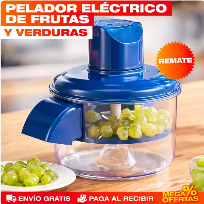 Olvídate de Pelar a Mano! El Pelador Eléctrico que Ahorra Tiempo, Esfuerzo y Deja Todo Listo en Segundos