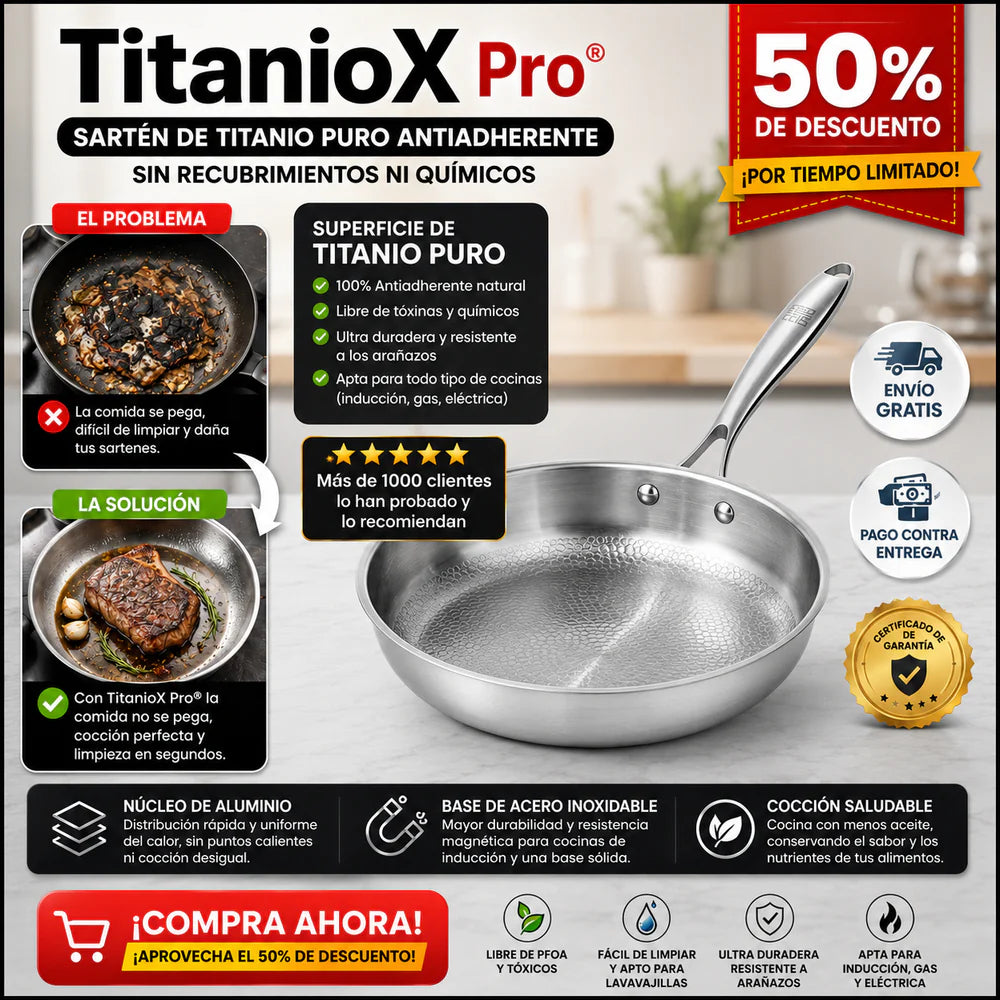 🚨 SARTÉN DE TITANIO MARCA ÚNICA | LA CALIDAD PREMIUM QUE ESTÁ CONQUISTANDO MILES DE COCINAS 🍳