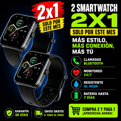 El Smartwatch que Todos Quieren! 2x1 Solo por Este Mes