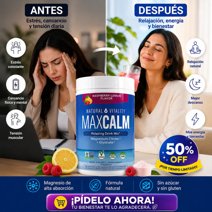 🌙 Duerme Profundo, Despierta Renovado con MAXCALM