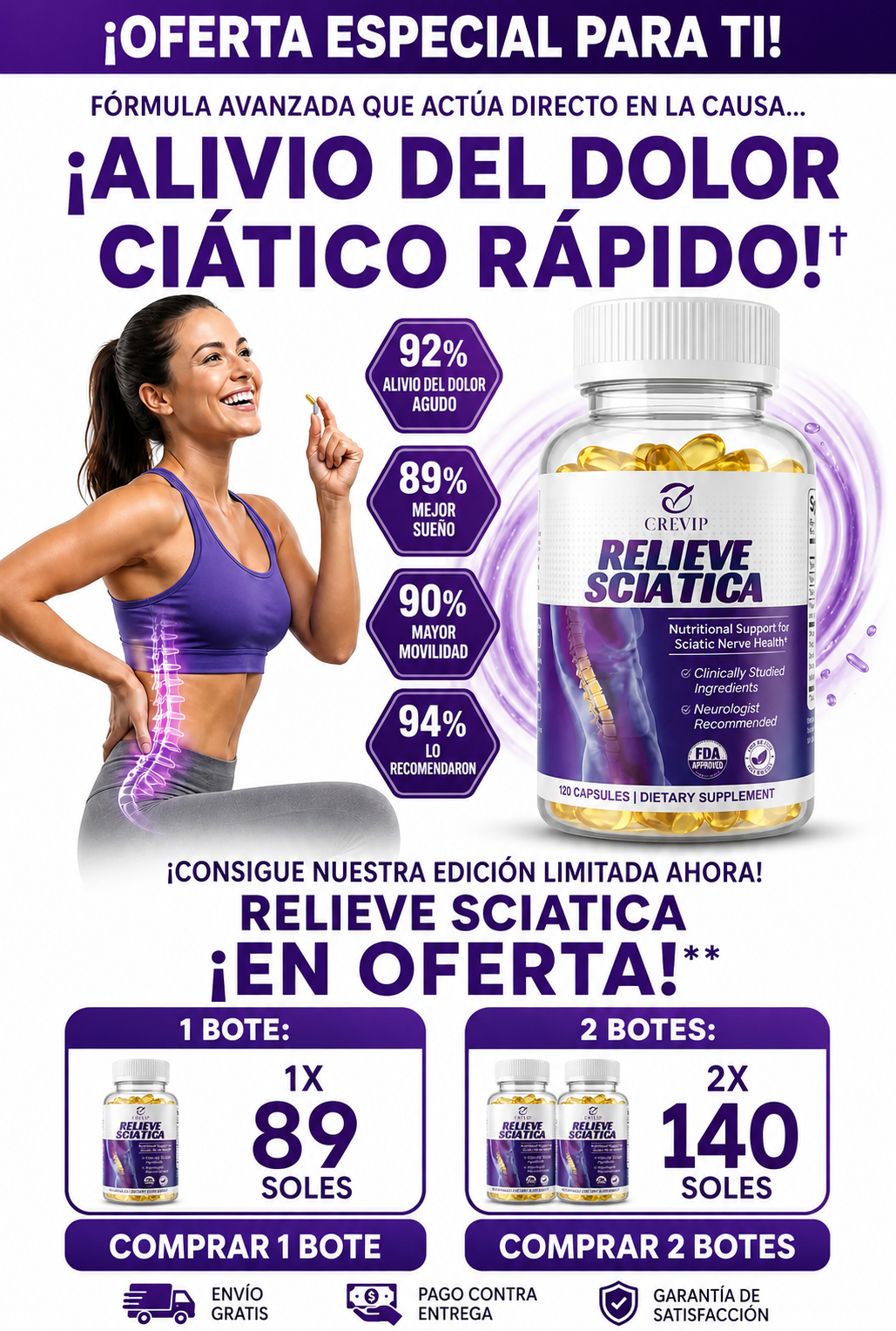RELIEVE SCIATICA – MEJORA TU VIDA