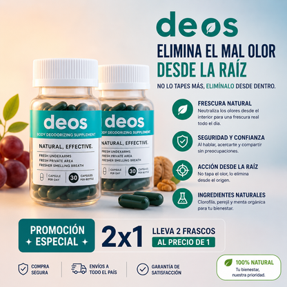 🔥 DEOS 2x1: ELIMINA EL MAL OLOR DESDE LA RAÍZ Y RECUPERA TU CONFIANZA 🔥
