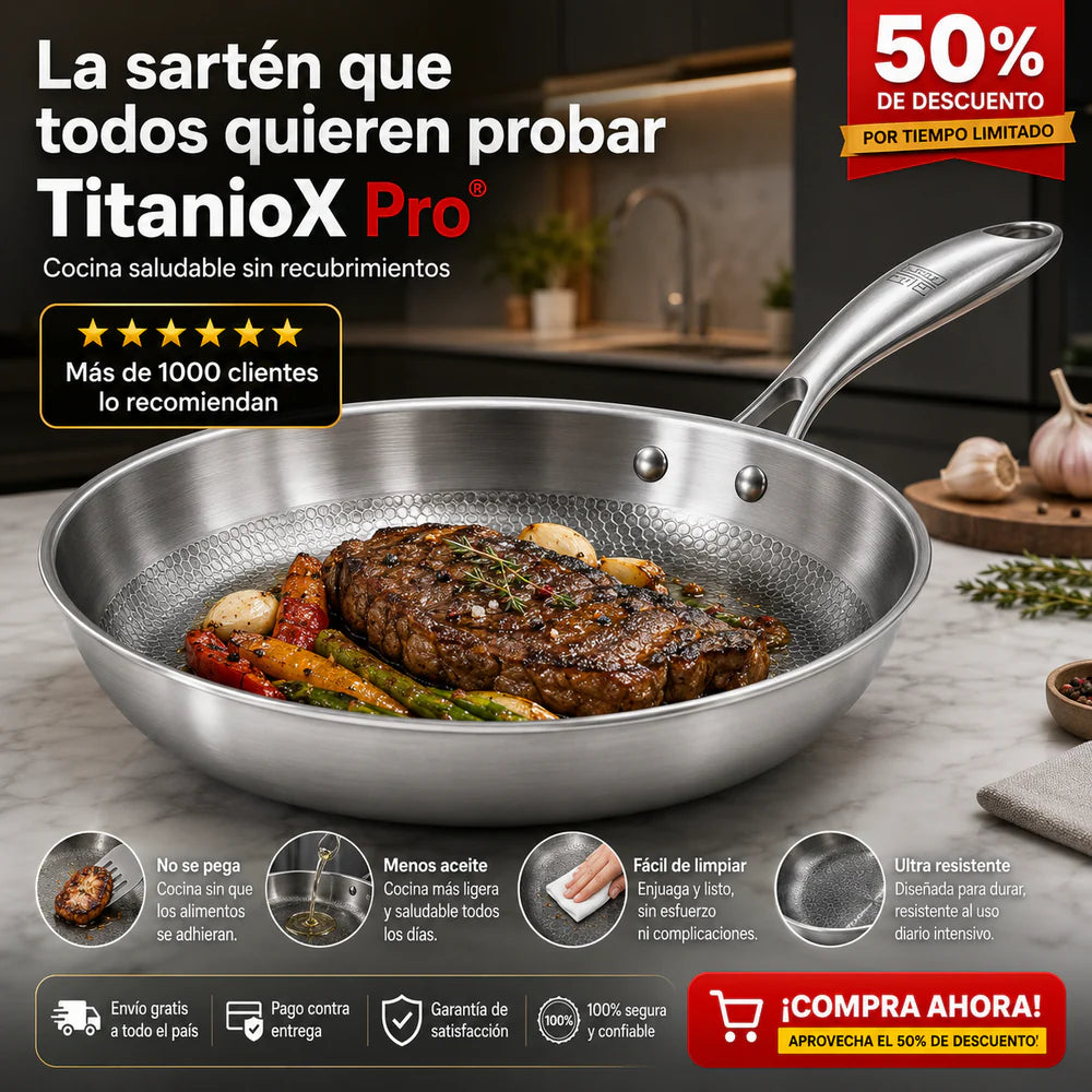 🚨 SARTÉN DE TITANIO MARCA ÚNICA | LA CALIDAD PREMIUM QUE ESTÁ CONQUISTANDO MILES DE COCINAS 🍳