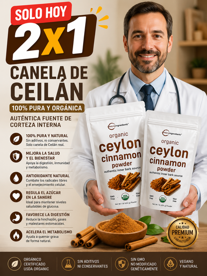 🏆 CANELA DE CEILÁN 100% PURA 🌿 EL SECRETO NATURAL PARA SENTIRTE MEJOR CADA DÍA AHORA AL 2X1 ✨