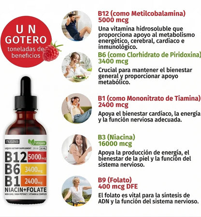 🔥 Complejo Vitamina B12: Energía Total -  OFERTA SOLO POR HOY 2X1😱😱🔥