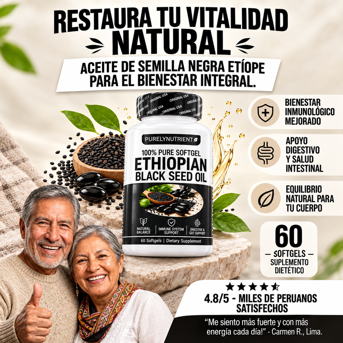 ACEITE ETÍOPE DE SEMILLA NEGRA
