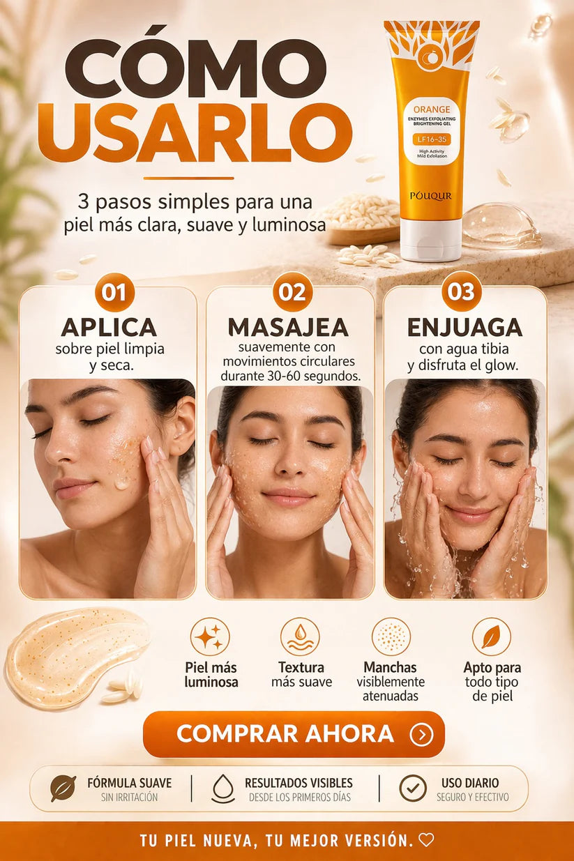 🍊 ¡Despídete de la Piel Opaca y Recupera tu Brillo Natural en Minutos 2x1 ! ✨