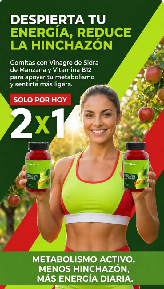 Gomitas de Vinagre de Manzana | Quemador de Grasa Natural. oferta solo por hoy 2x1