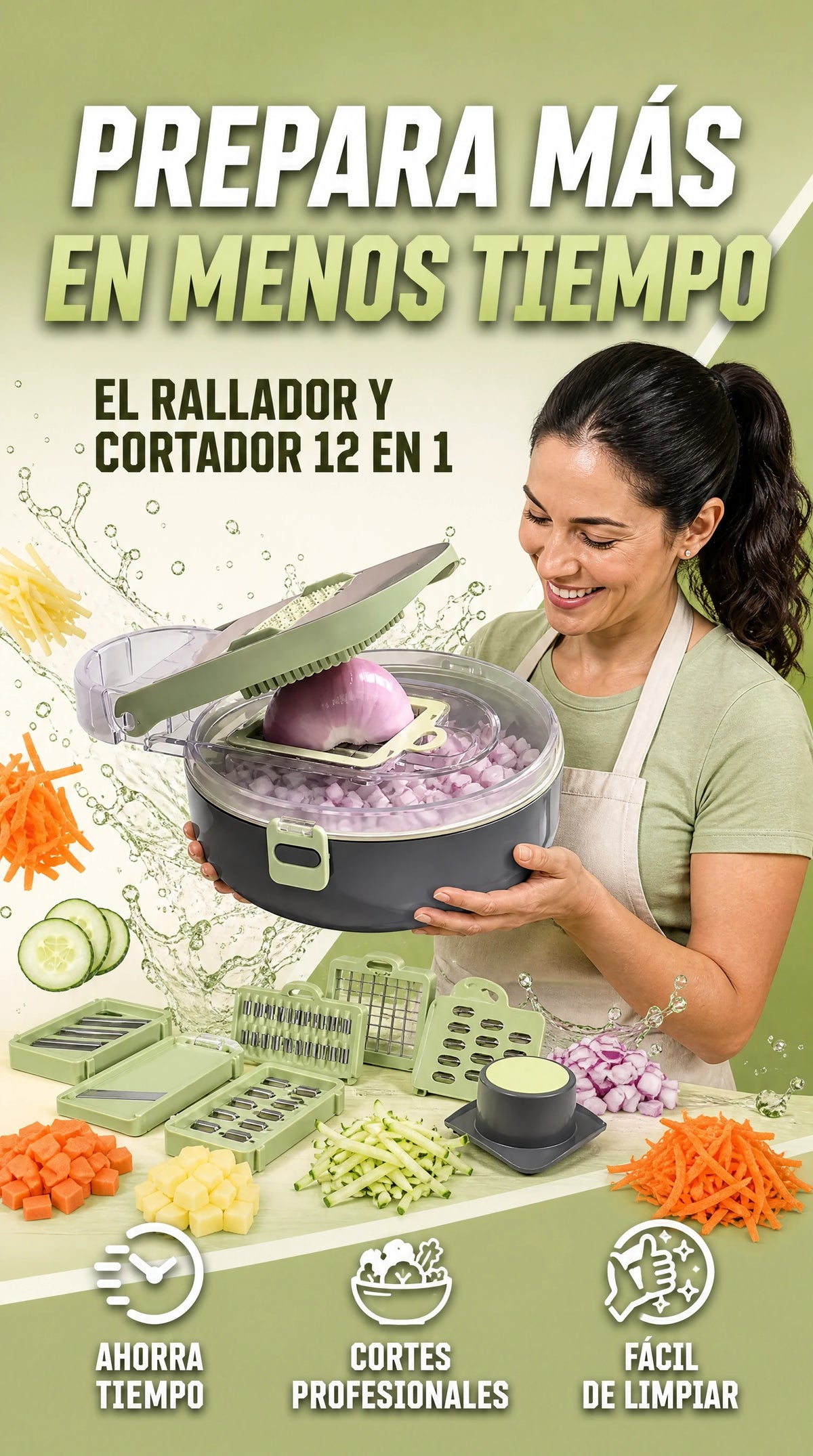CORTADOR DE VERDURAS 9 EN 1